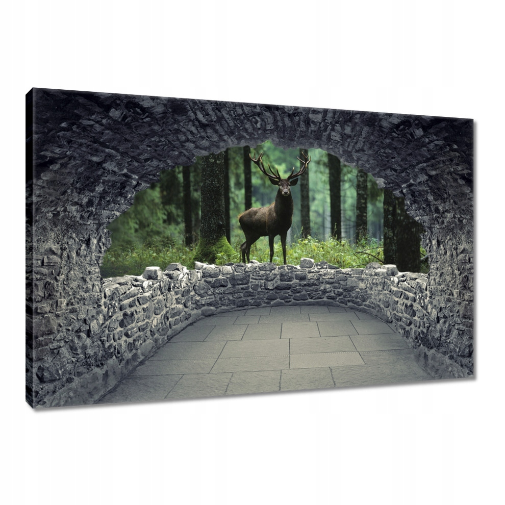 

Obrazy 120x80 Jeleń Jelenie Las Pejzaż