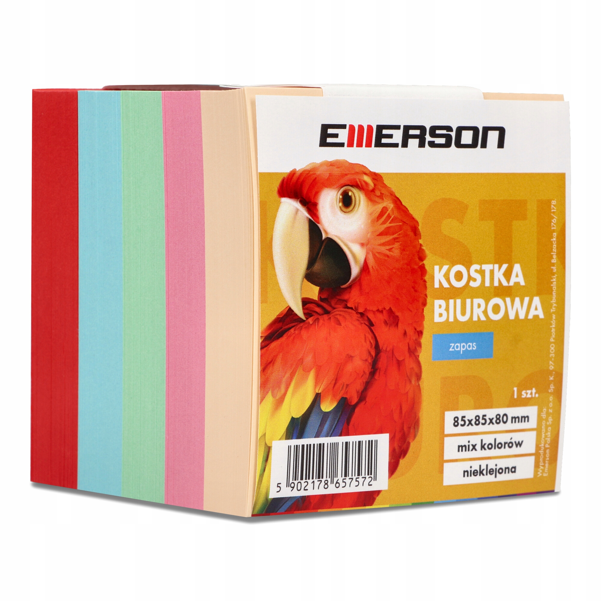 

Emerson Karteczki kostka kolorowa 85x85x80