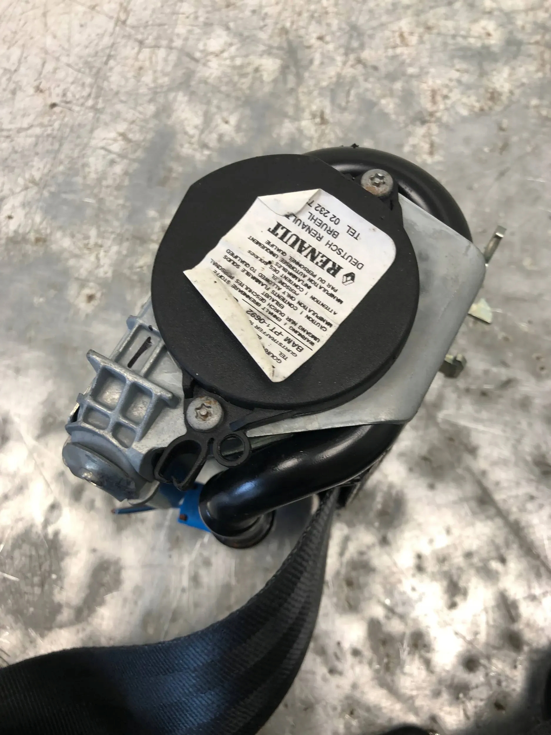 tension belt safety left front RENAULT SCENIC III 868850012R
