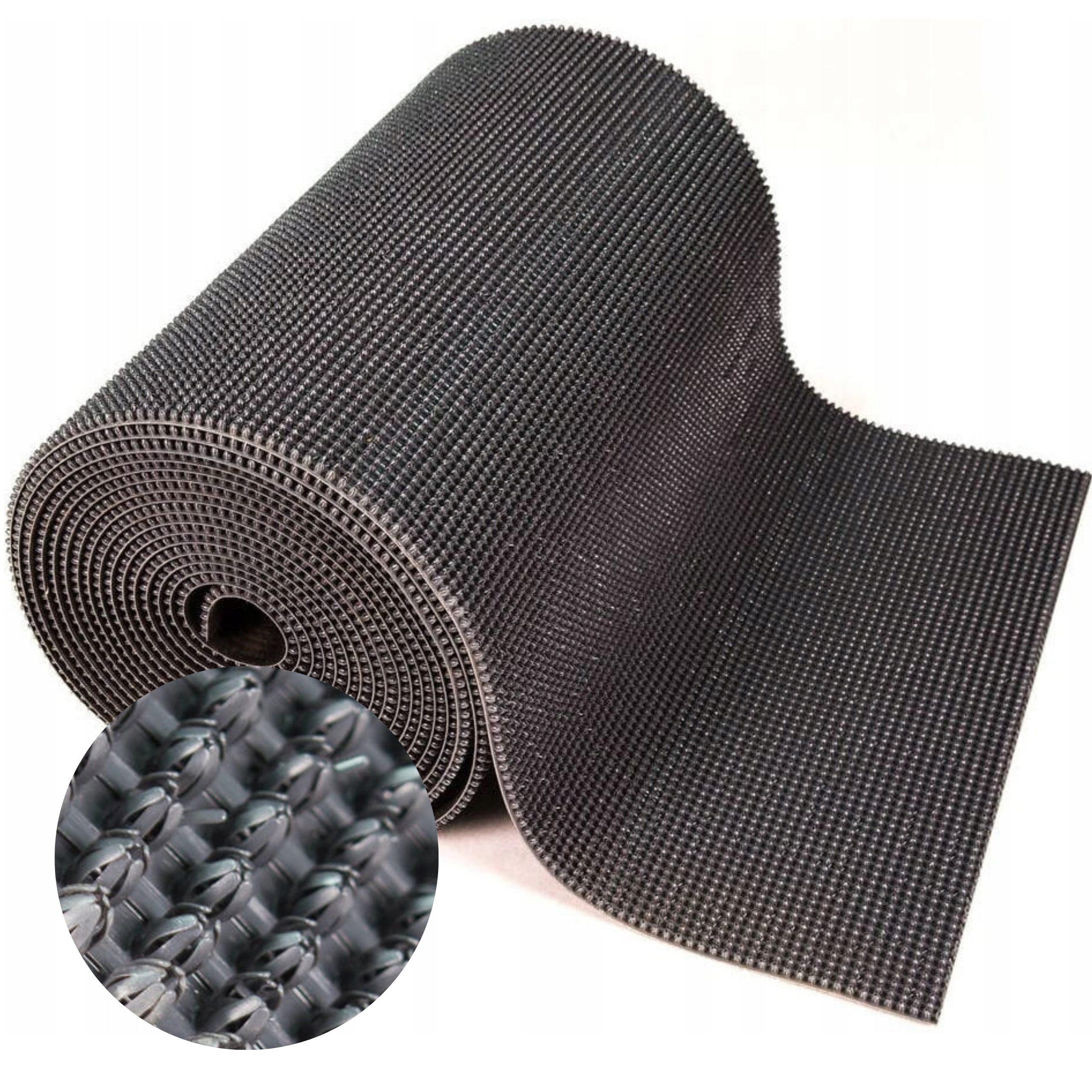 Jehlová rohožka pod dveře domu Easy Turf Grafit 90x100 cm Šedá