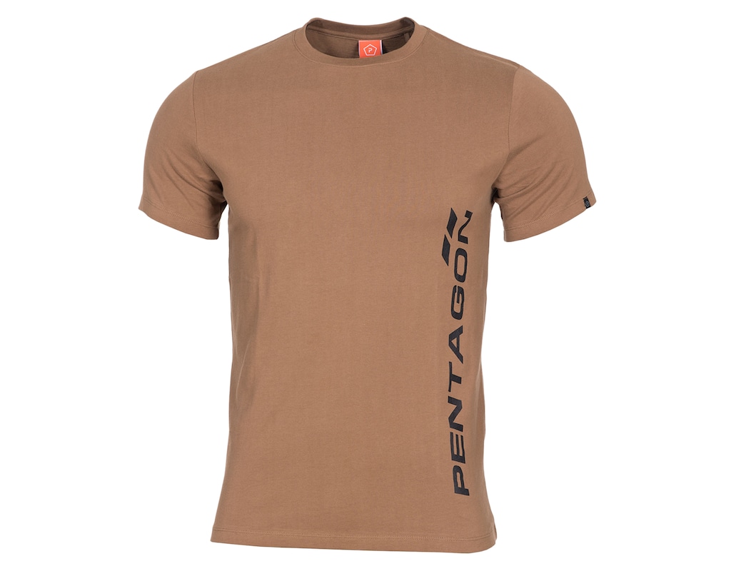 Koszulka bawełniana T-shirt Pentagon Ageron "Vertical" Coyote XL