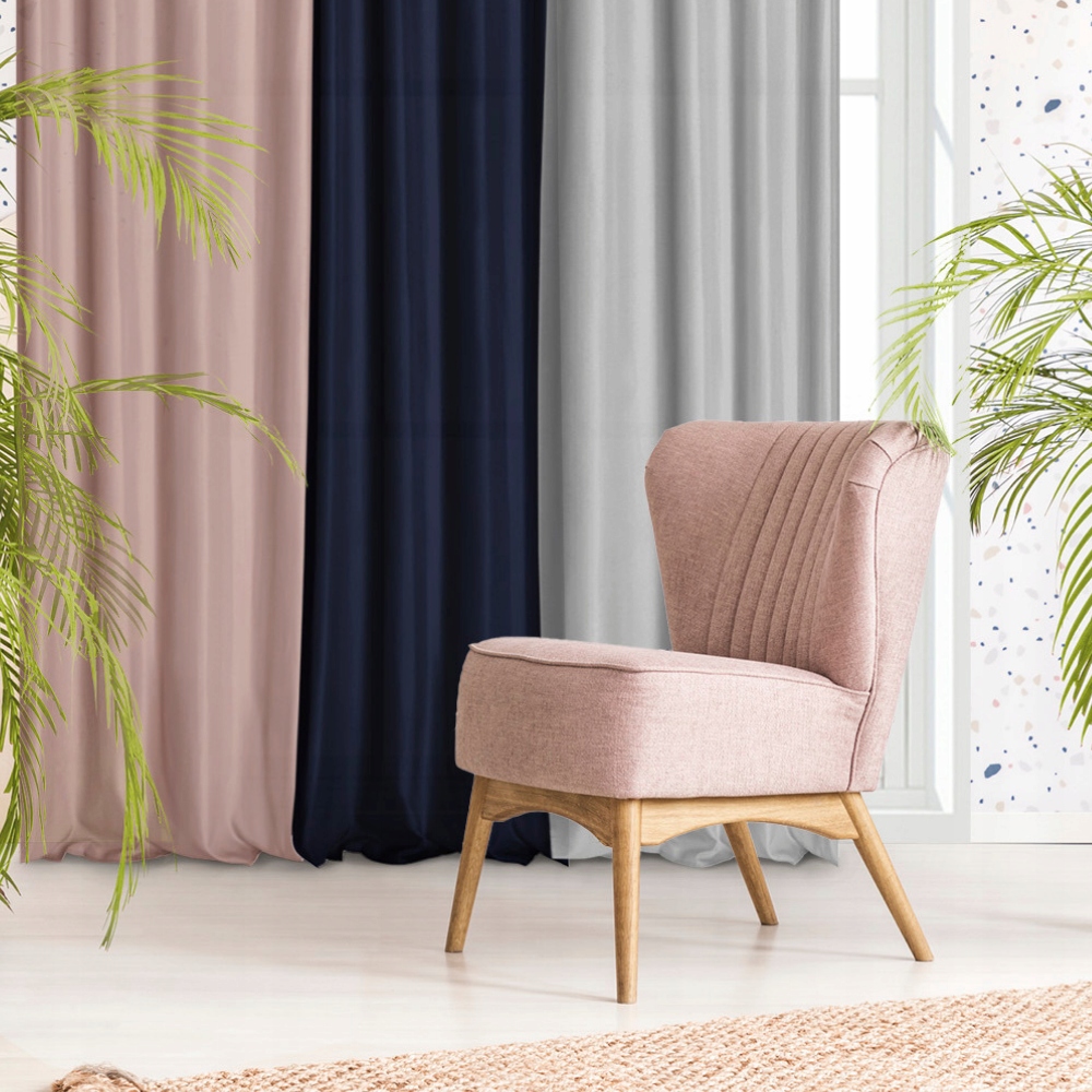 MIĘTOWA MODNA ZASŁONA TAŚMA ŻABKI 140X250 VIVA Wzór gładki