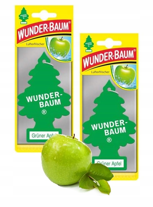 WUNDER BAUM CHOINKA ZAPACHOWA ZIELONE JABŁUSZKO