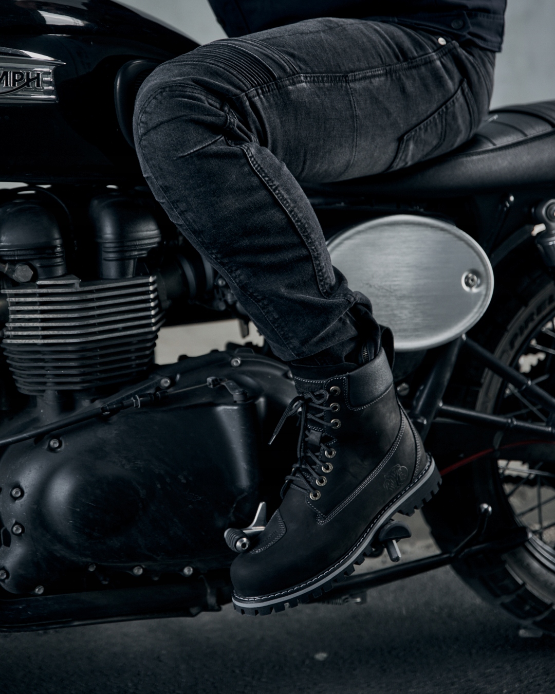 Buty motocyklowe BROGER ALASKA SKÓRZANE chopper bobber 42 Model ALASKA VINTAGE BLACK