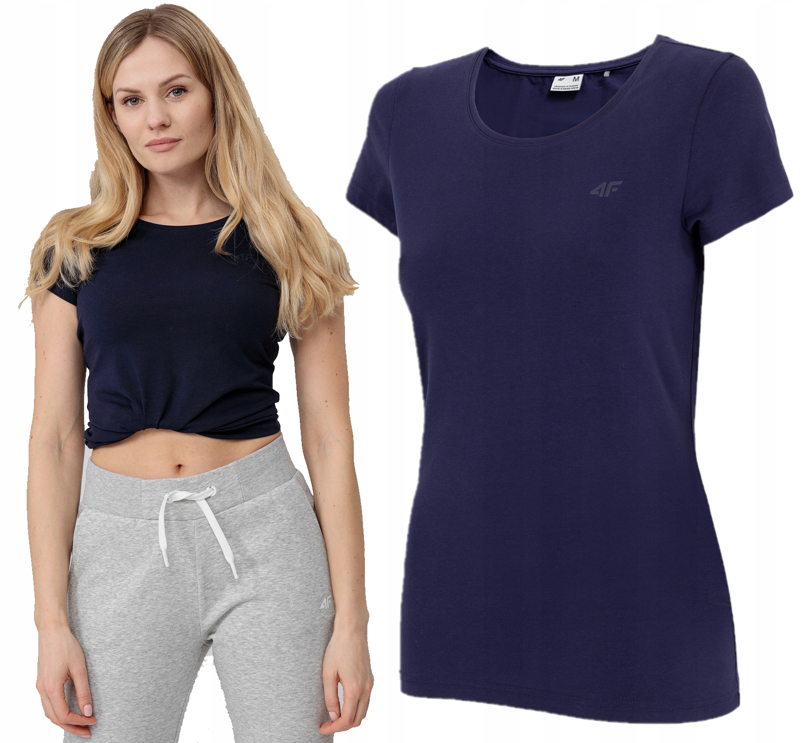 

Koszulka Damska 4F T-shirt Bawełniany TSD350 L