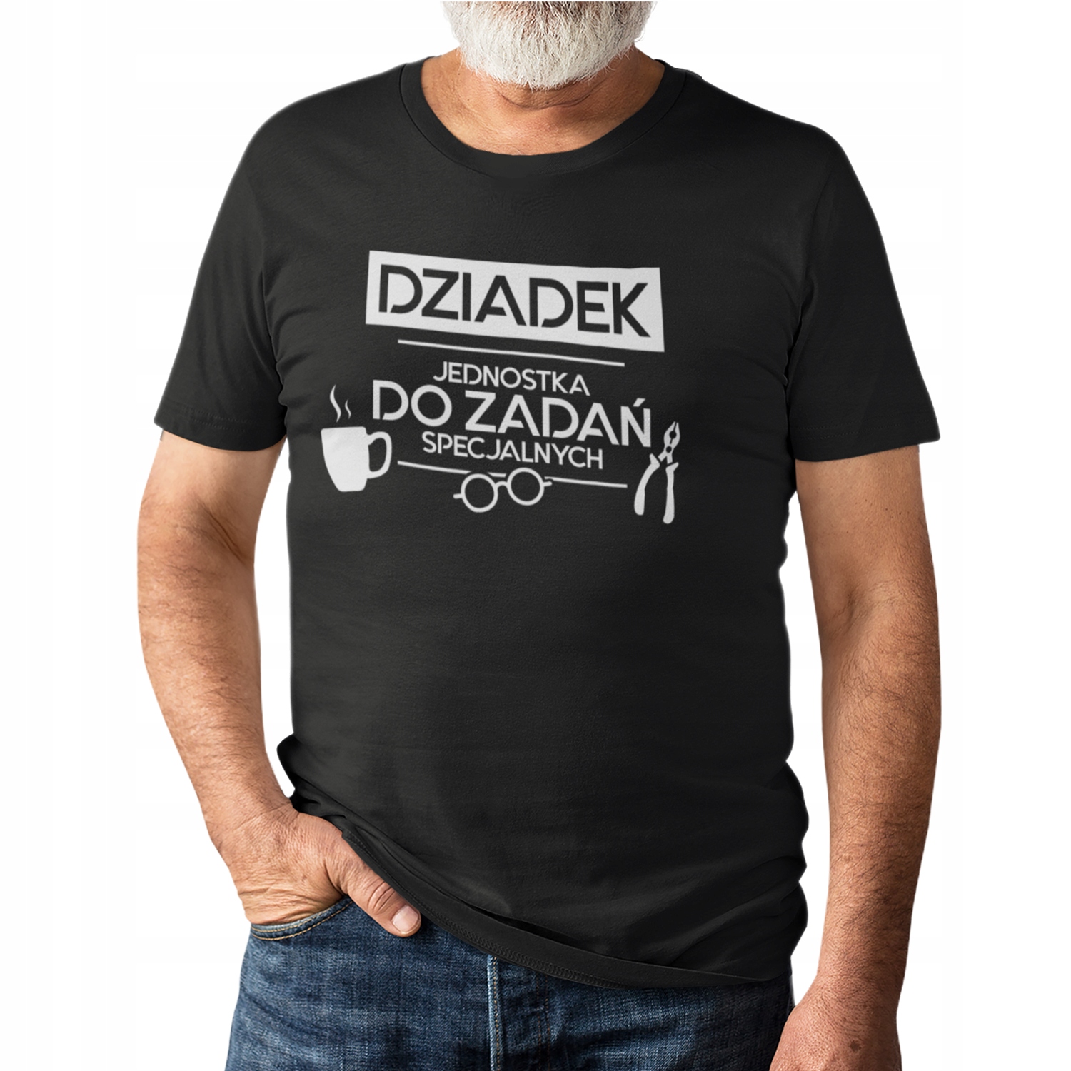 

Koszulka z idealnym nadrukiem dla super dziadka