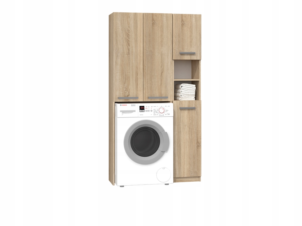 Zestaw łazienkowy słupek szafka nad pralkę sonoma Stan opakowania oryginalne