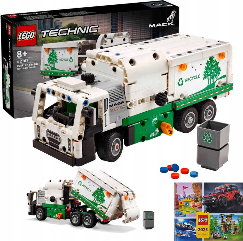 Lego Technic Elektryczna Smieciarka Mack Ciezarowka Suv Zestaw Dla Dzieci