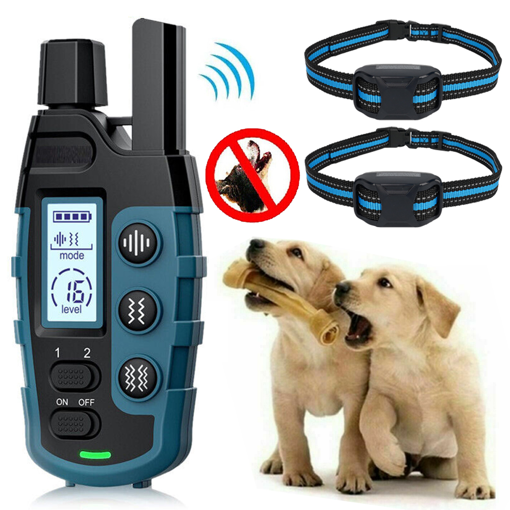 Elektryczna Obroża Dla Psa Treningowa Pilot 1000m Wodoodporna Trener Psów-Zdjęcie-0