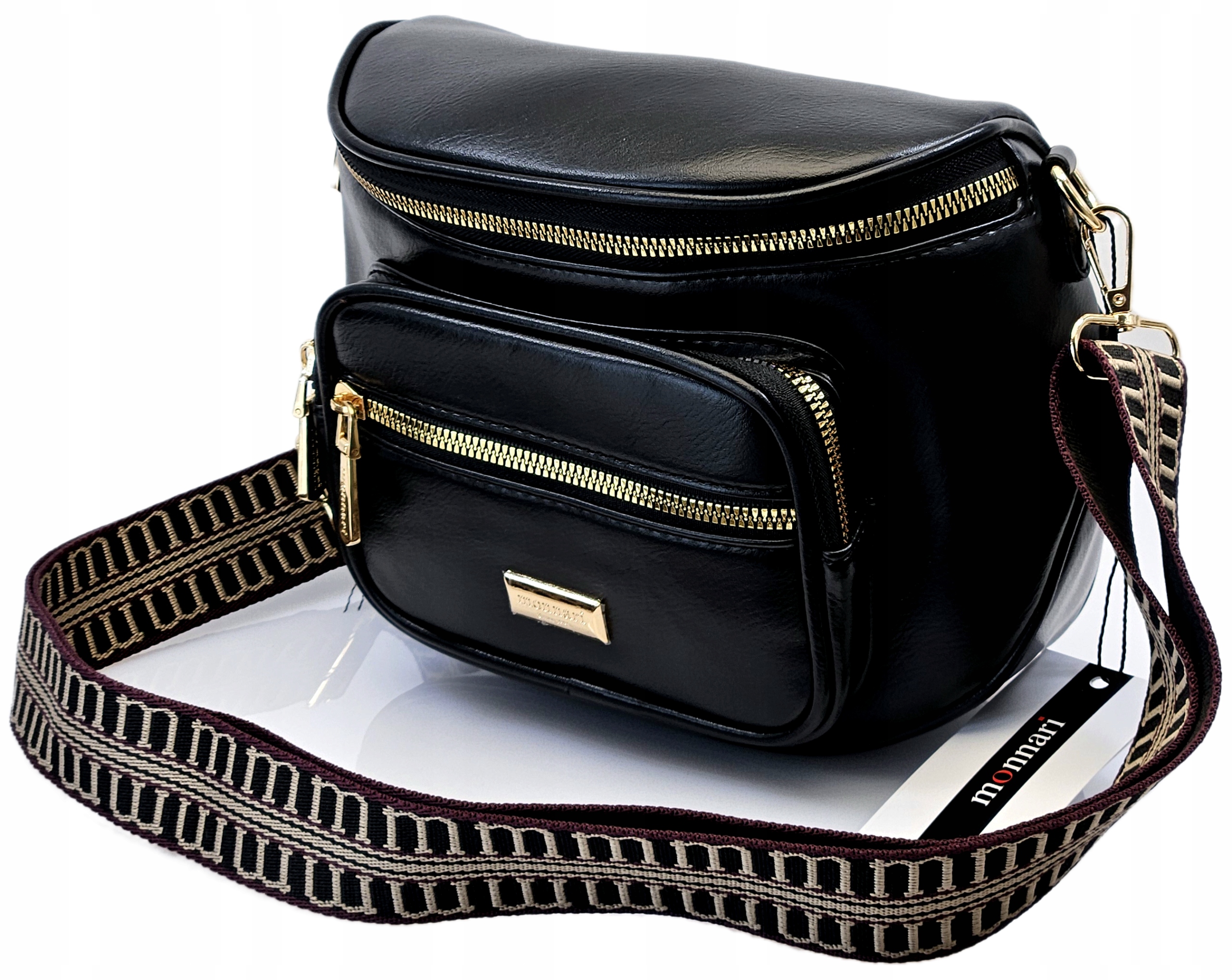 Dámská kabelka Monnari Kabelka přes rameno Logovaný Pásek Boho Eko kůže