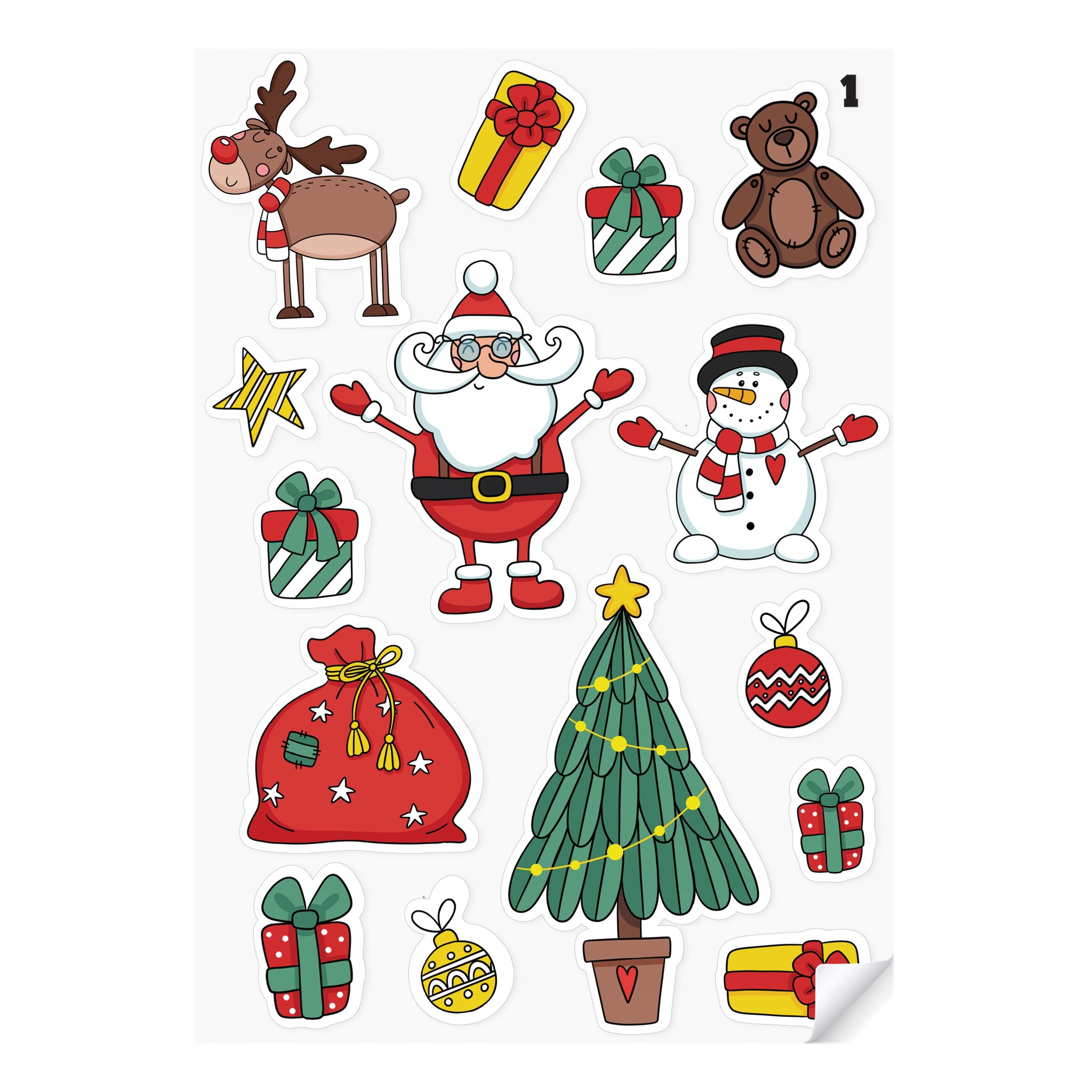 

Naklejki prezenty kartki Święta Kalendarz Adwent