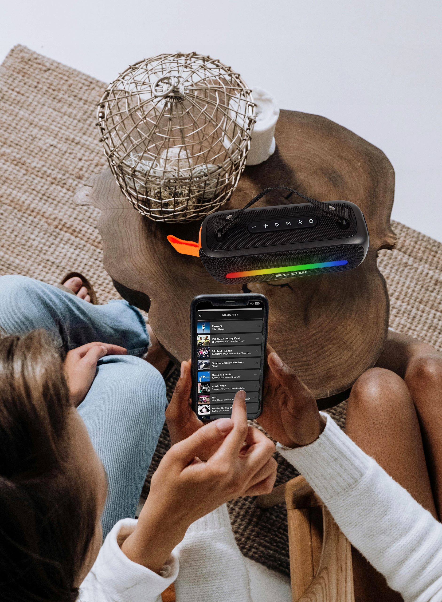 MOCNY GŁOŚNIK BLUETOOTH SD USB AUX RADIO PRZENOŚNY WIEŻA BOOMBOX MIKROFON Model SOUNDBOX