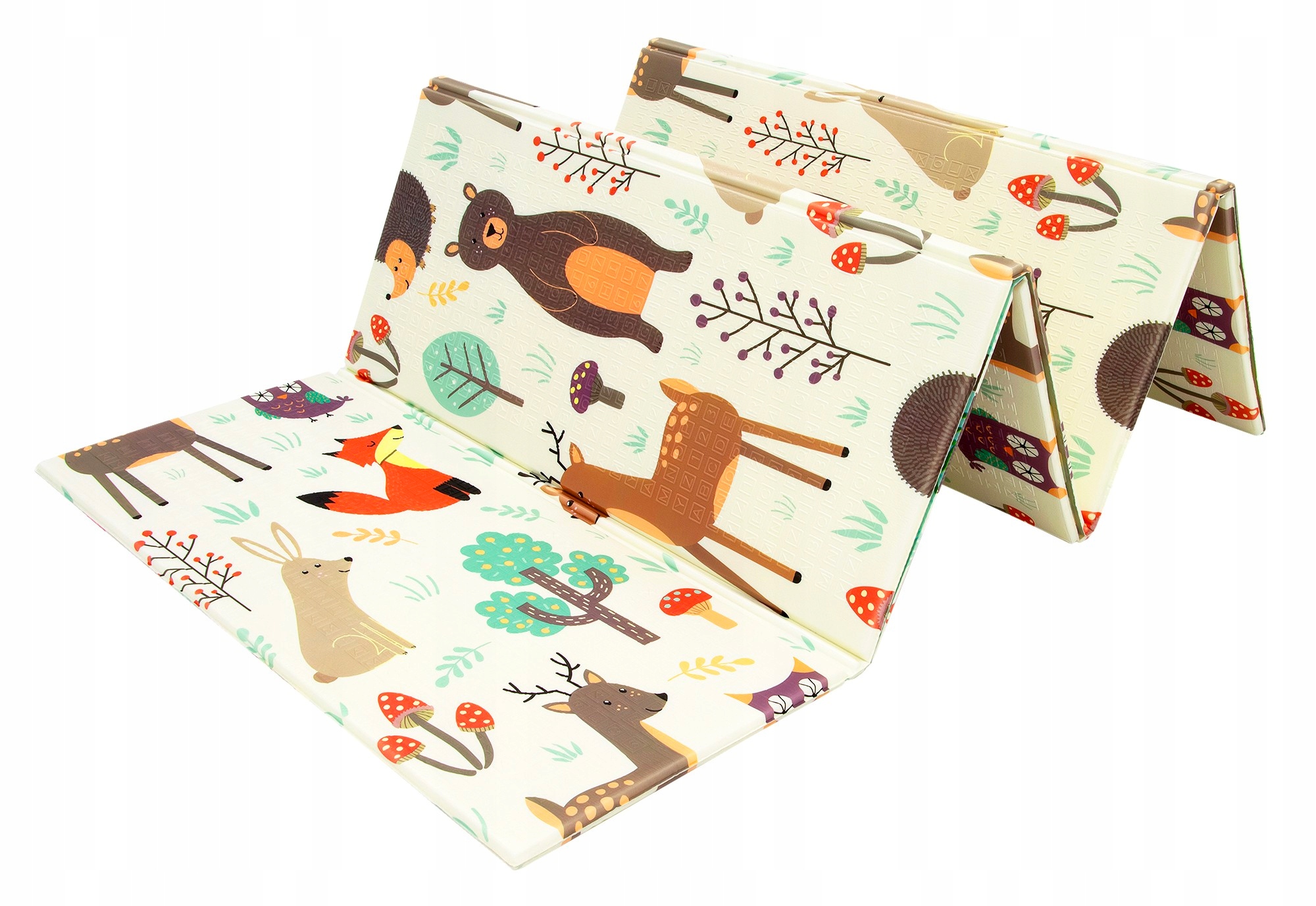 PIANKOWA DWUSTRONNA MATA SKŁADANA EDUKACYJNA AUTOBUS ULICZKI 200X180CM Kod producenta 0007