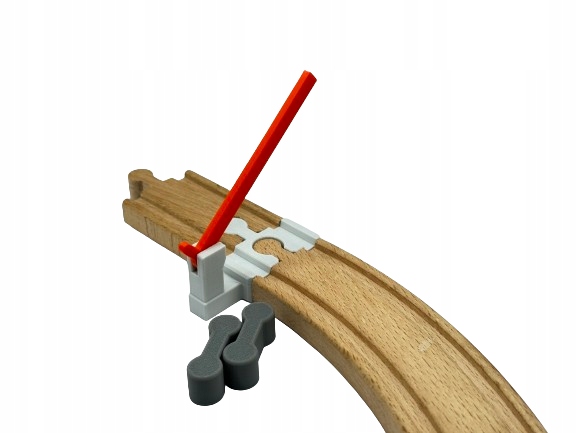 Szlaban +2 Łączniki do Torów i Kolejek drewnianych z IKEA LIDL i innych Materiał plastik