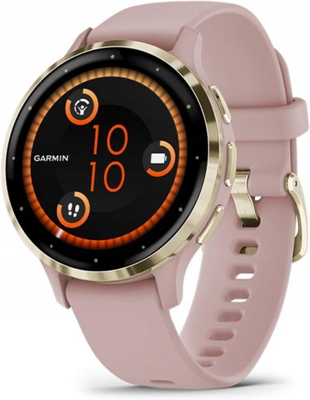 Chytré hodinky Garmin Venu 3S Cream Gold/Dust Rose Silicone Band