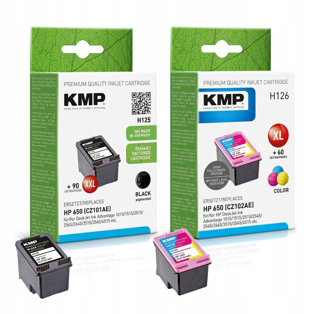 Tusz do Hp 650 XL czarny i kolor zestaw