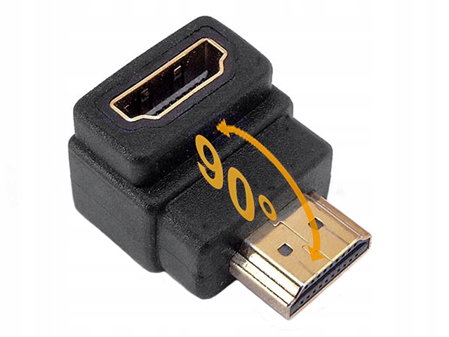

Adapter kątowy gór-dół 90st Hdmi wt-gn UltraHD 4K