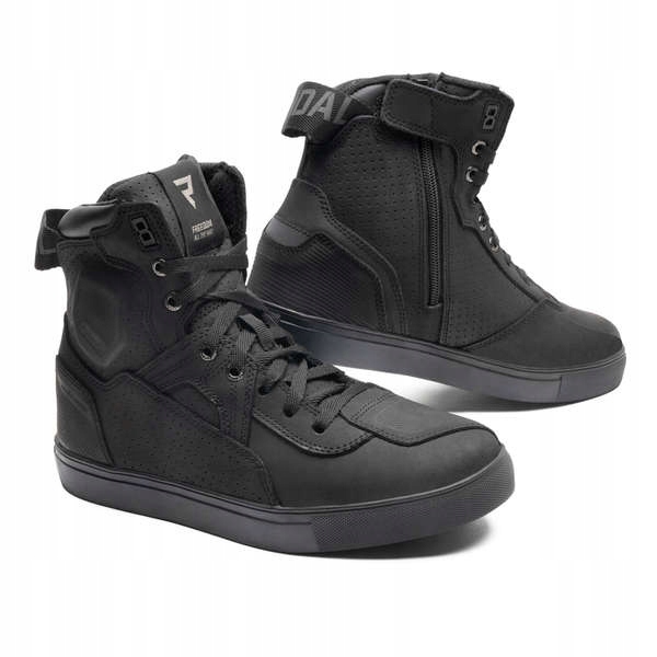 BUTY SKÓRZANE REBELHORN VANDAL BLACK/BLACK SOLE 44