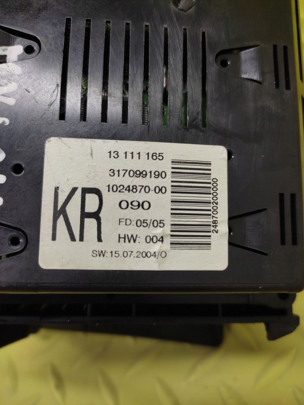 OPEL ASTRA H display 102487000