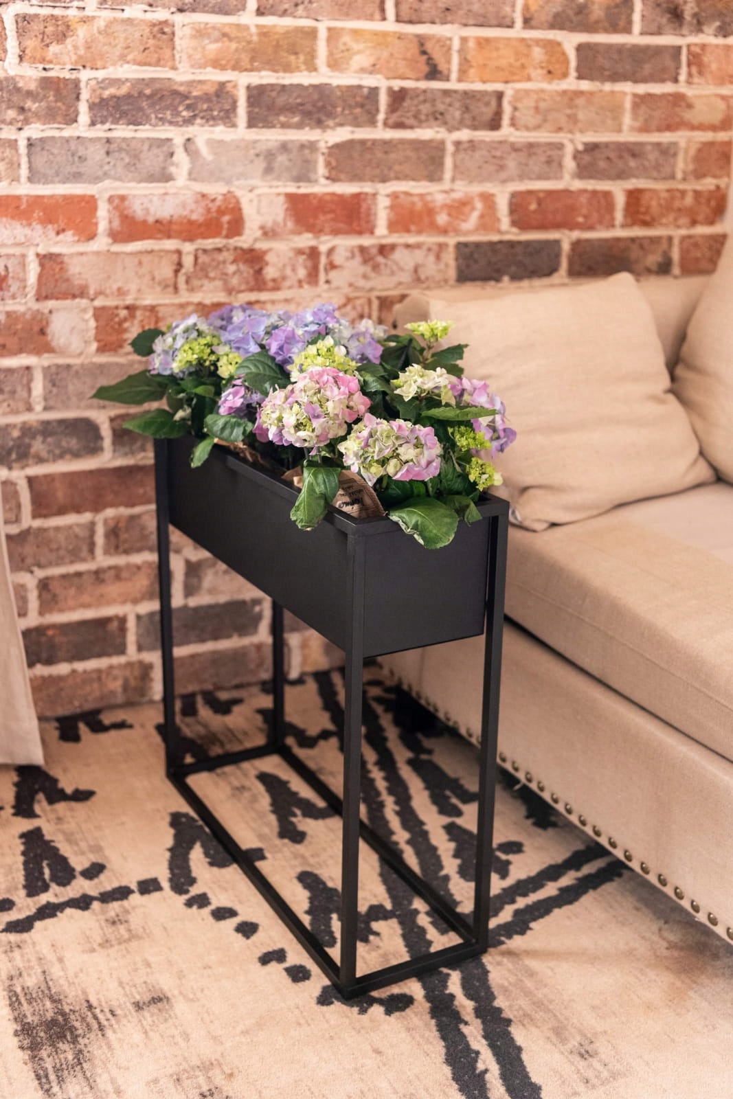 KWIETNIK OSŁONKA METALOWA DONICA LOFT 60x60x21 Materiał wykonania metal