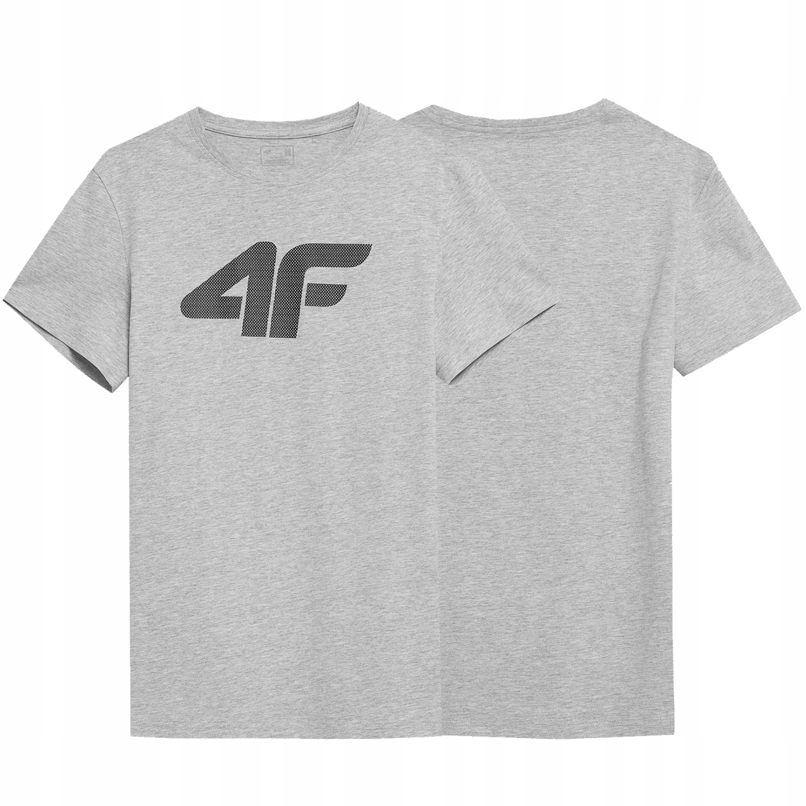 

4F Koszulka Męska T-shirt Szara Szary Bawełna L