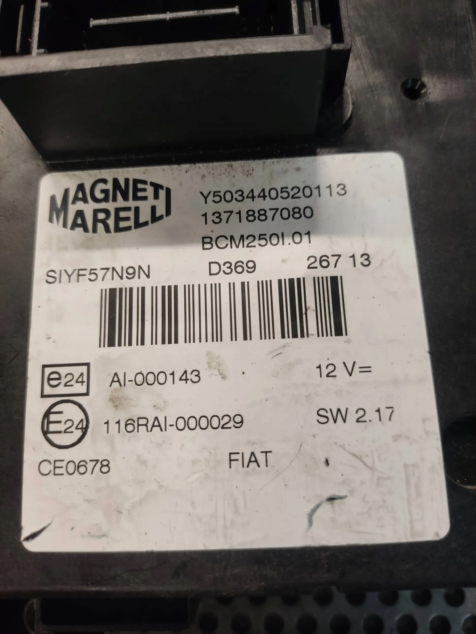 MODUŁ BEZPIECZNIKÓW FIAT DUCATO BOXER JUMPER 1371887080 Typ samochodu Samochody dostawcze