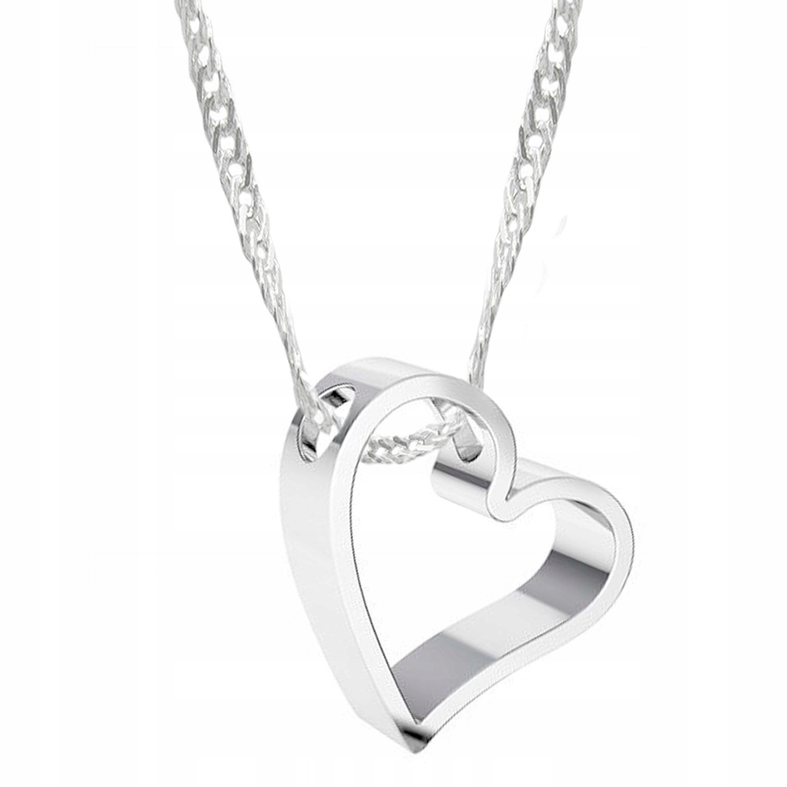 Stříbrný náhrdelník se srdíčkem Láska Heart Forever Love Stříbro 925