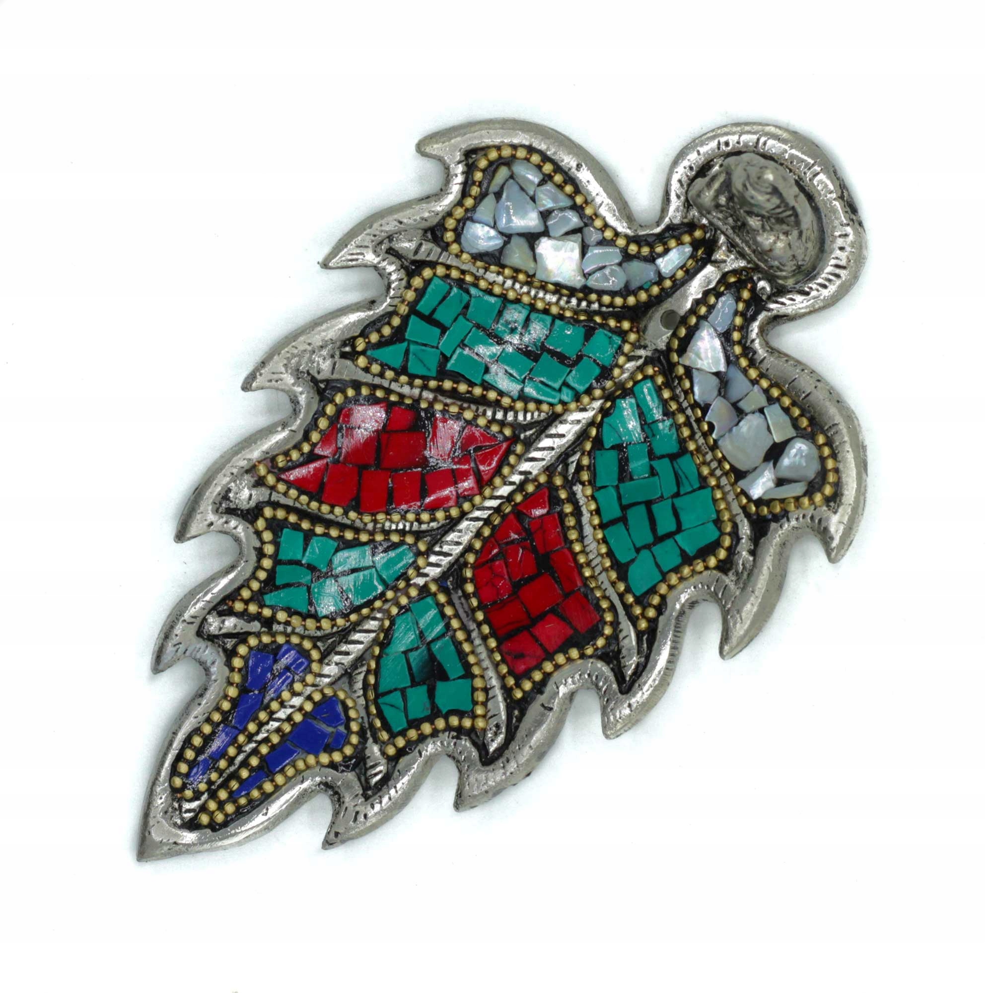 Tybetańska Podstawka pod Kadzidełka - Liść z Buddą Marka Ancient Wisdom