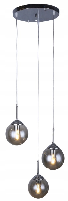 Sklenená závesná stropná lampa Luster Led Guľa