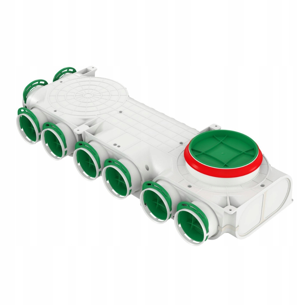 Rozvodná skříň rohový rozdělovač pravá ventilace fi160 8x90 mm