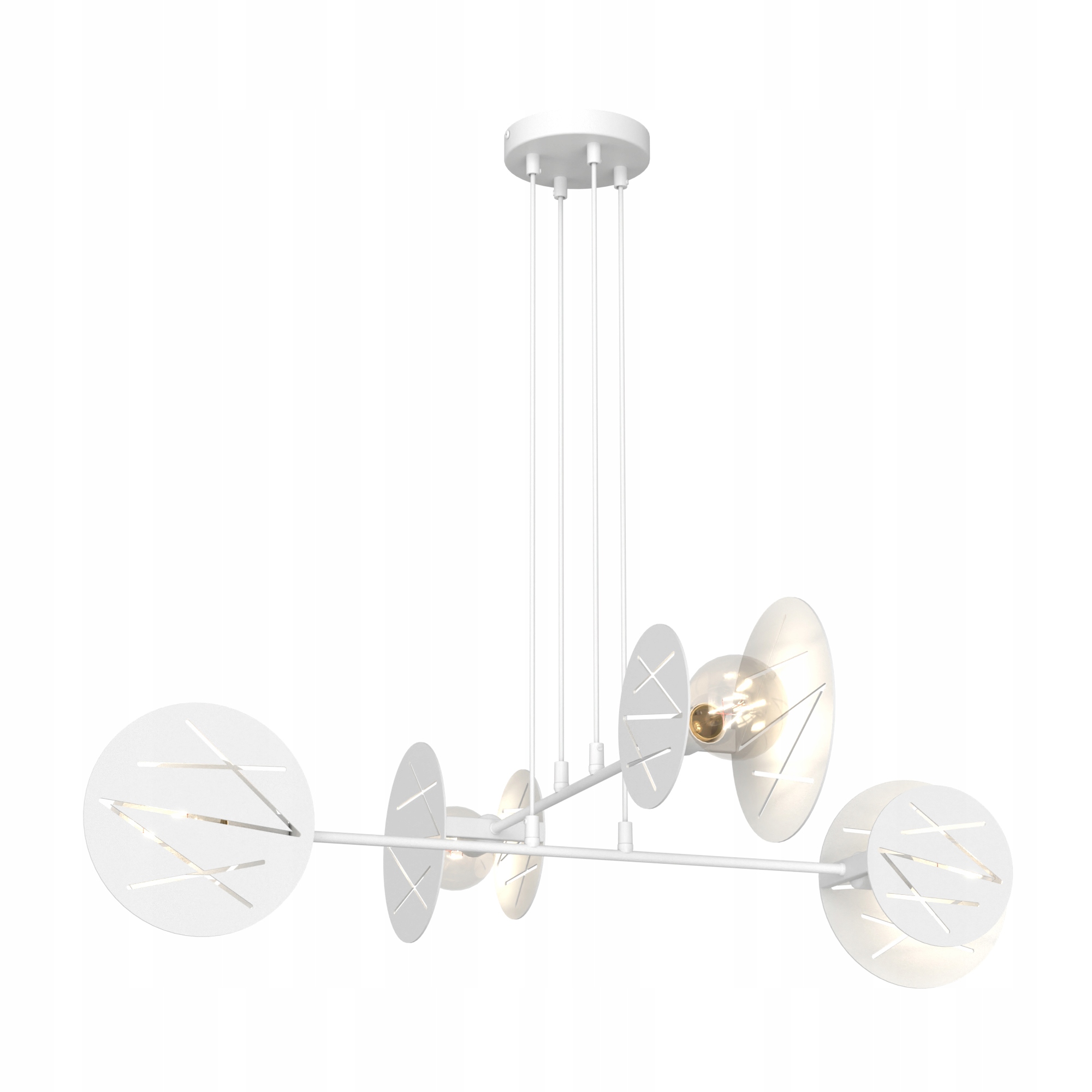 Emibig Xotic 4 Wh Závěsná lampa převis Ocel práškově lakovaná Bílá 15W M