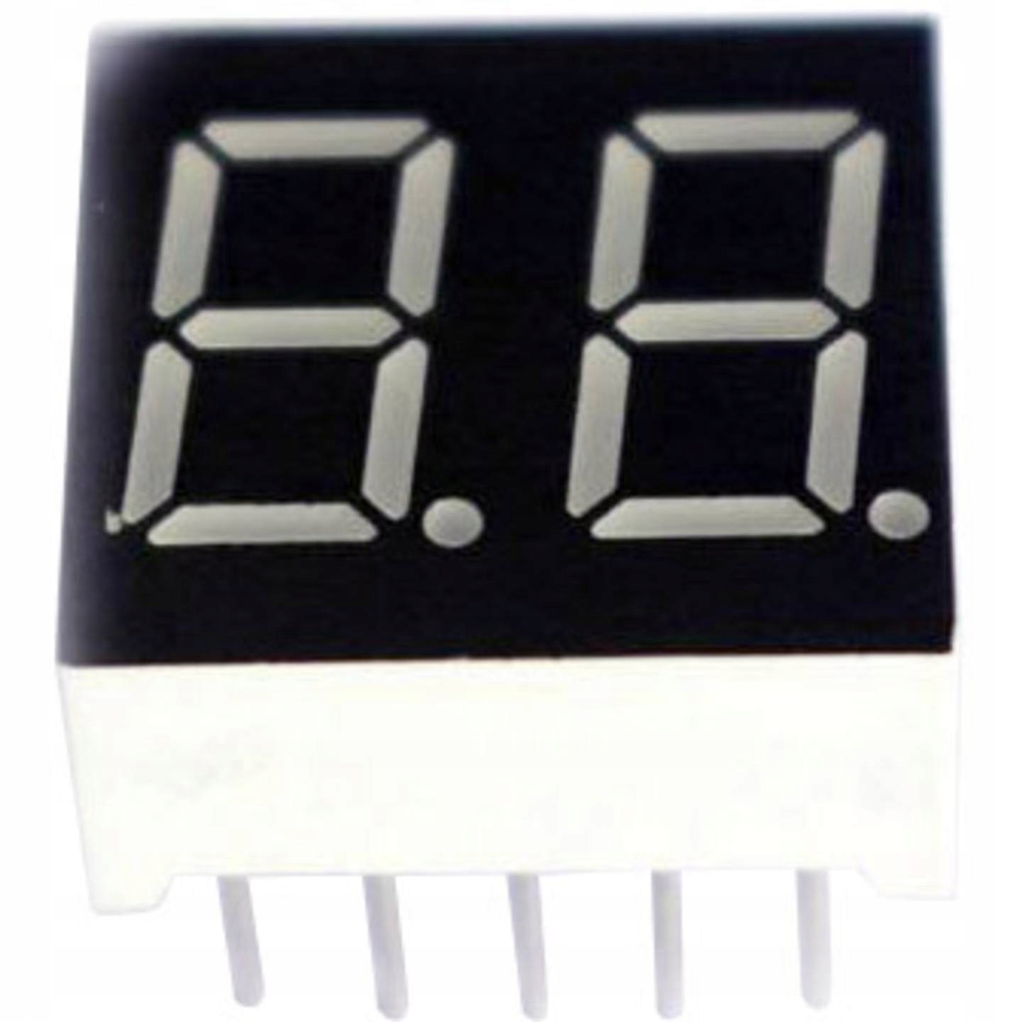 Wyświetlacz LED 7-segmentowy TRU-7S2-52RAG Czerwony 2 cyfry