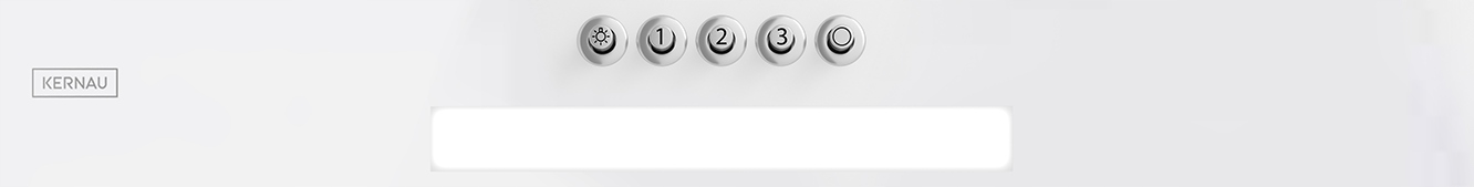 OKAP KERNAU KBHI0160W Glass LED SZKŁO BIAŁY 60CM Model KBH I 0160 W Glass