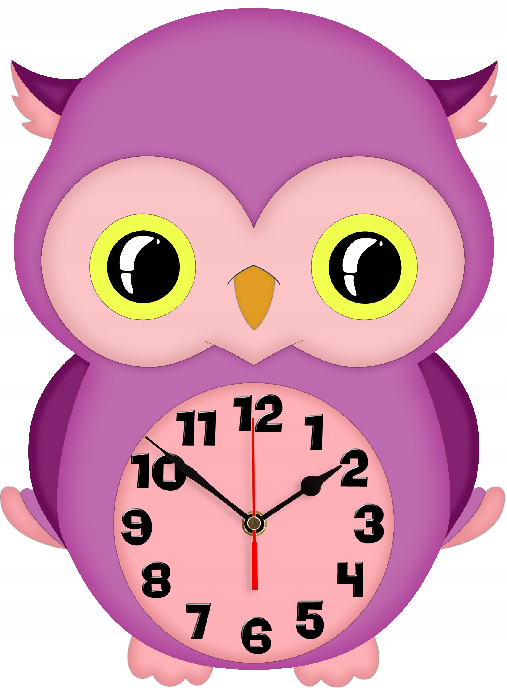 Zegar ścienny Bezgłośny napęd Sowa 705