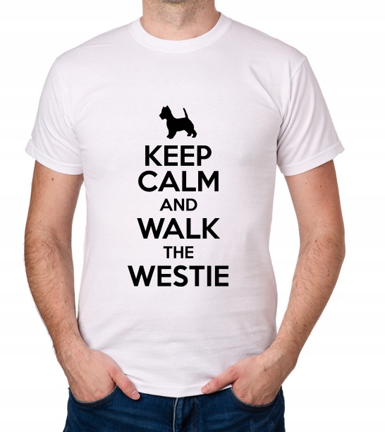 

koszulka Keep Calm And Walk The Westie prezent