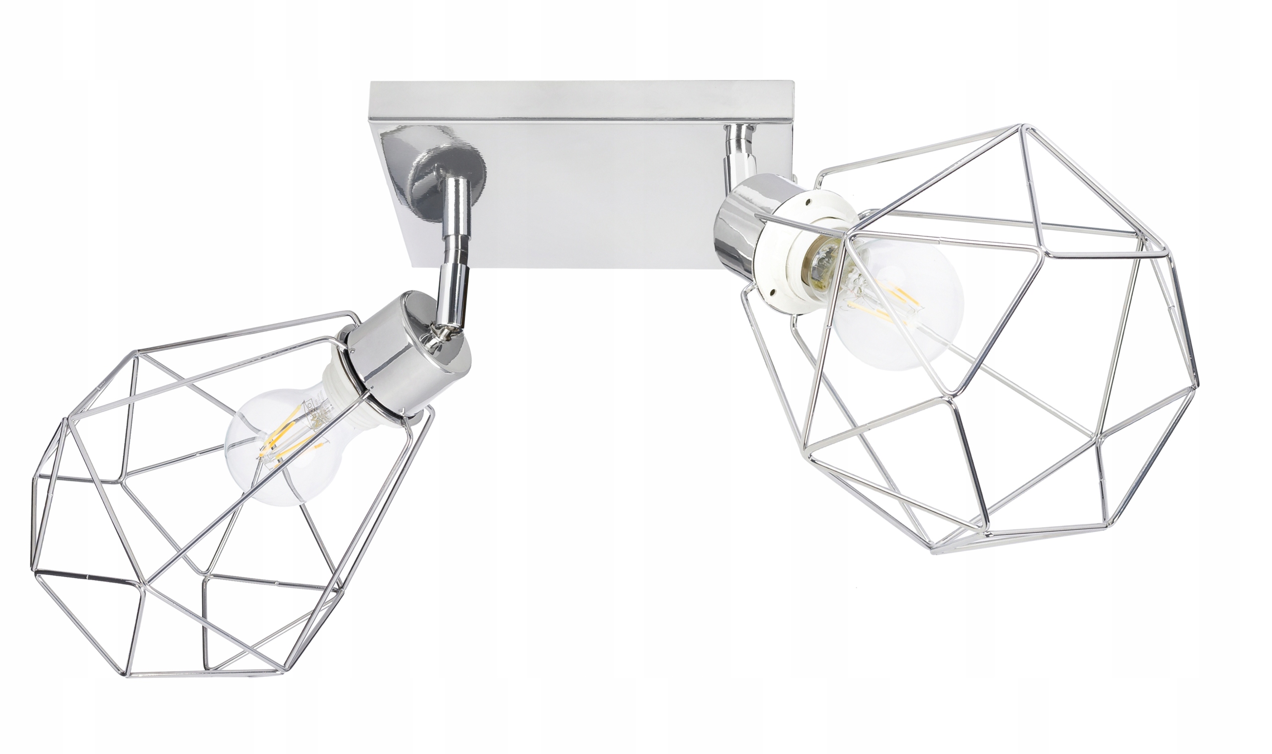 Lampa stropní svítidlo lustr pohyb loft drát diamant chrom