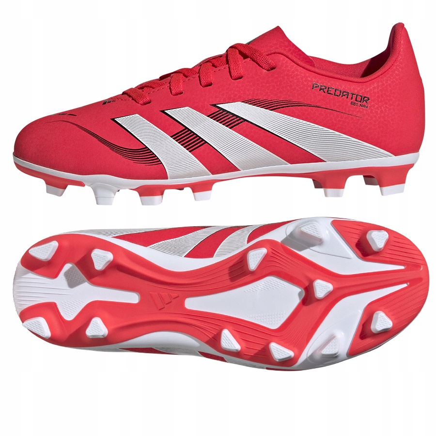 Adidas Predator Club Jr Fg/mg (28) Boty Lanky Unisex Jr Červená