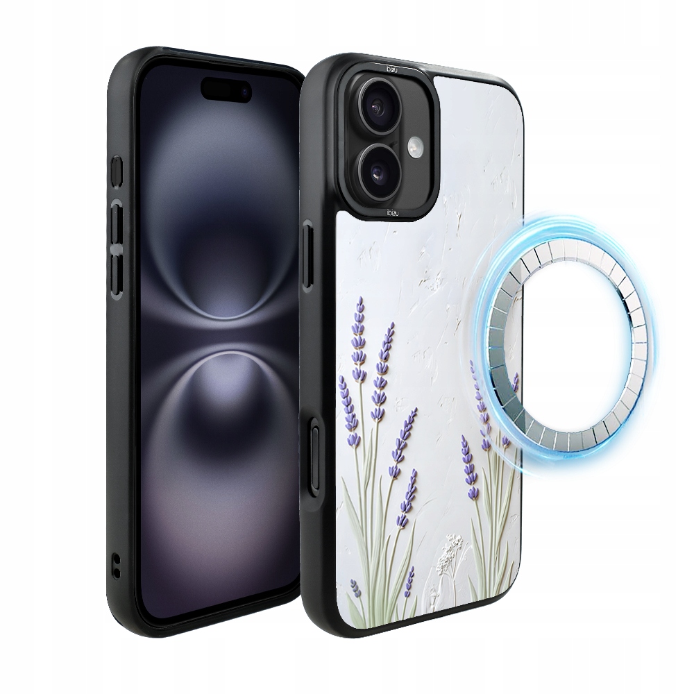 Pouzdro pro iPhone 16 Ibizu DropGuard Matt s MagSafe, provensálská levandule