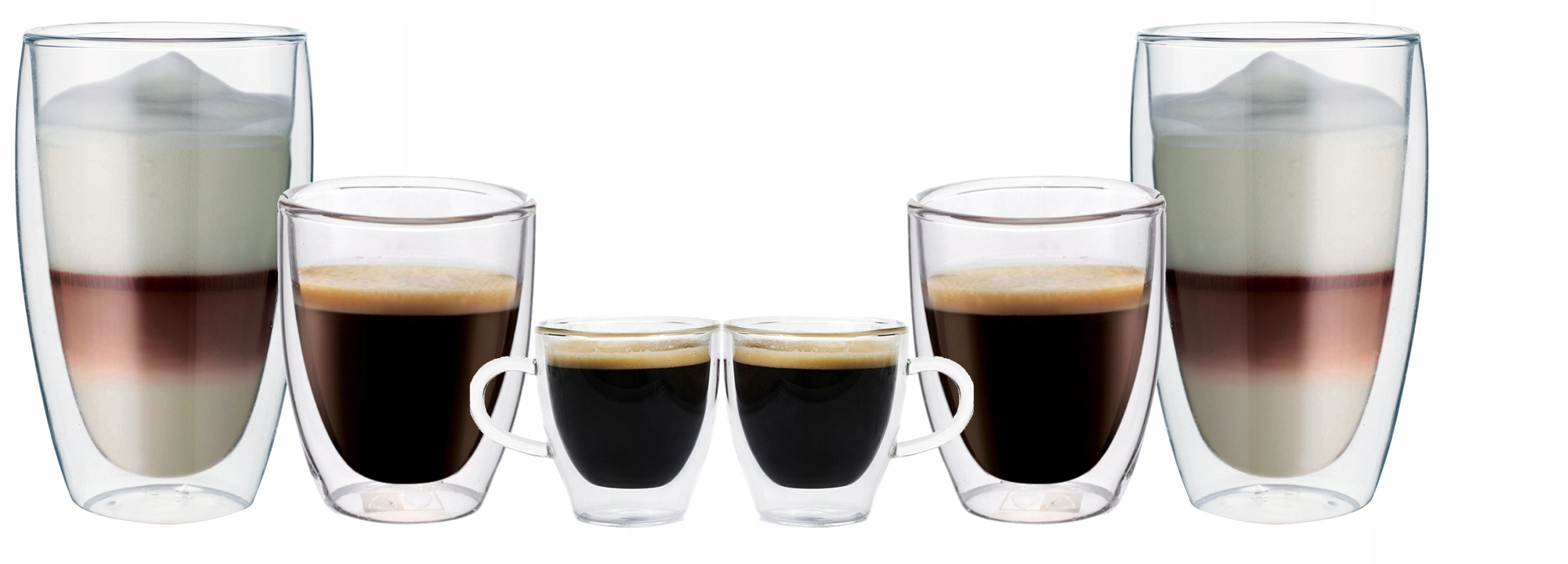 

Szklanki Termiczne Kawy Latte Coffee Espresso 6X