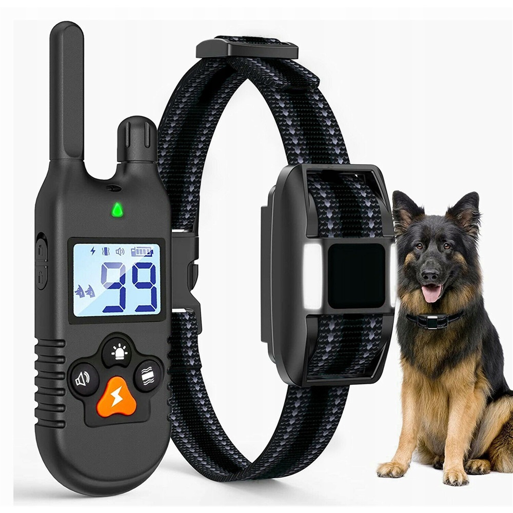 Levně Tréninkový Obojek Pro Psa S Dálkovým Ovládáním, Voděodolný, S Vibračním Režimem