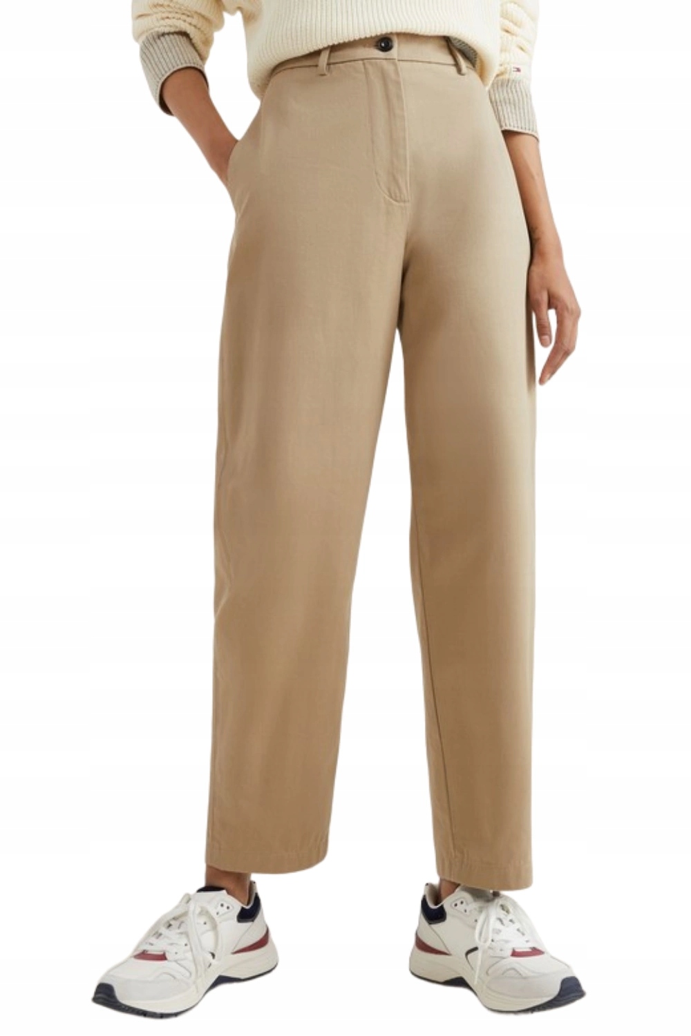 Dámské kalhoty Tommy Hilfiger chinosy látkové 7/8 vel. S 36