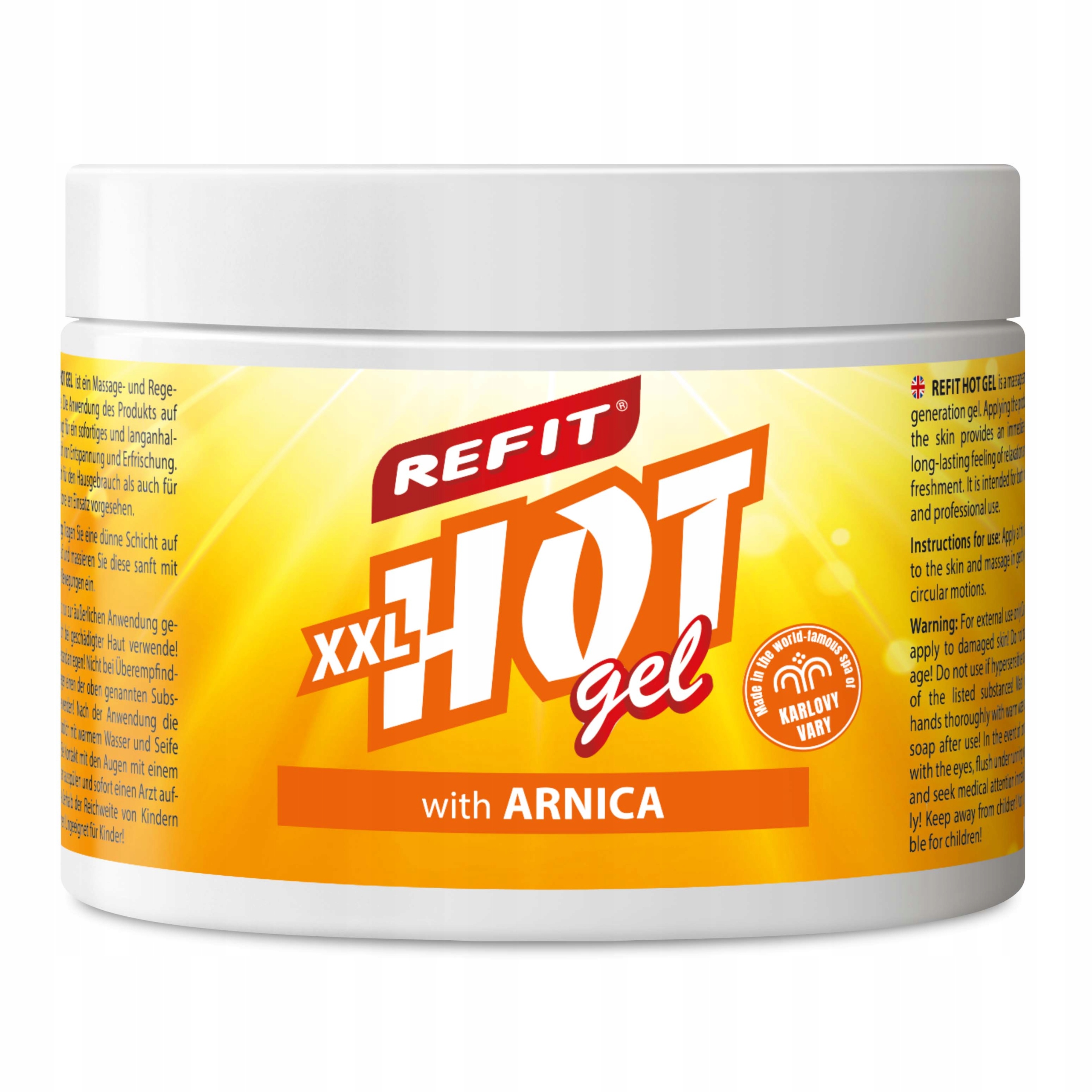 Refit Hot Gel Arnika XXL 500 ml – Maść Rozgrzewająca z Arniki
