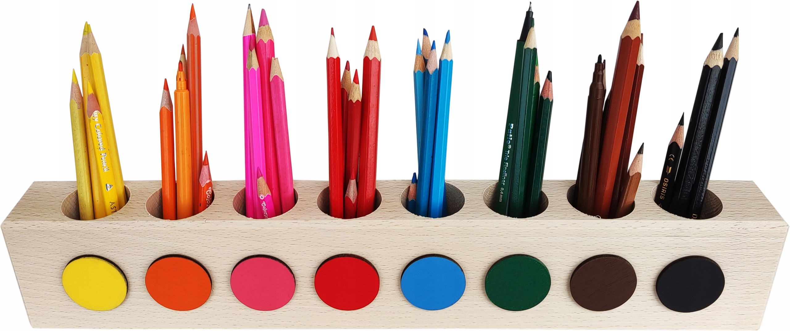 SORTER NA KREDKI ORGANIZER POJEMNIK 8 KOLORÓW Marka inny