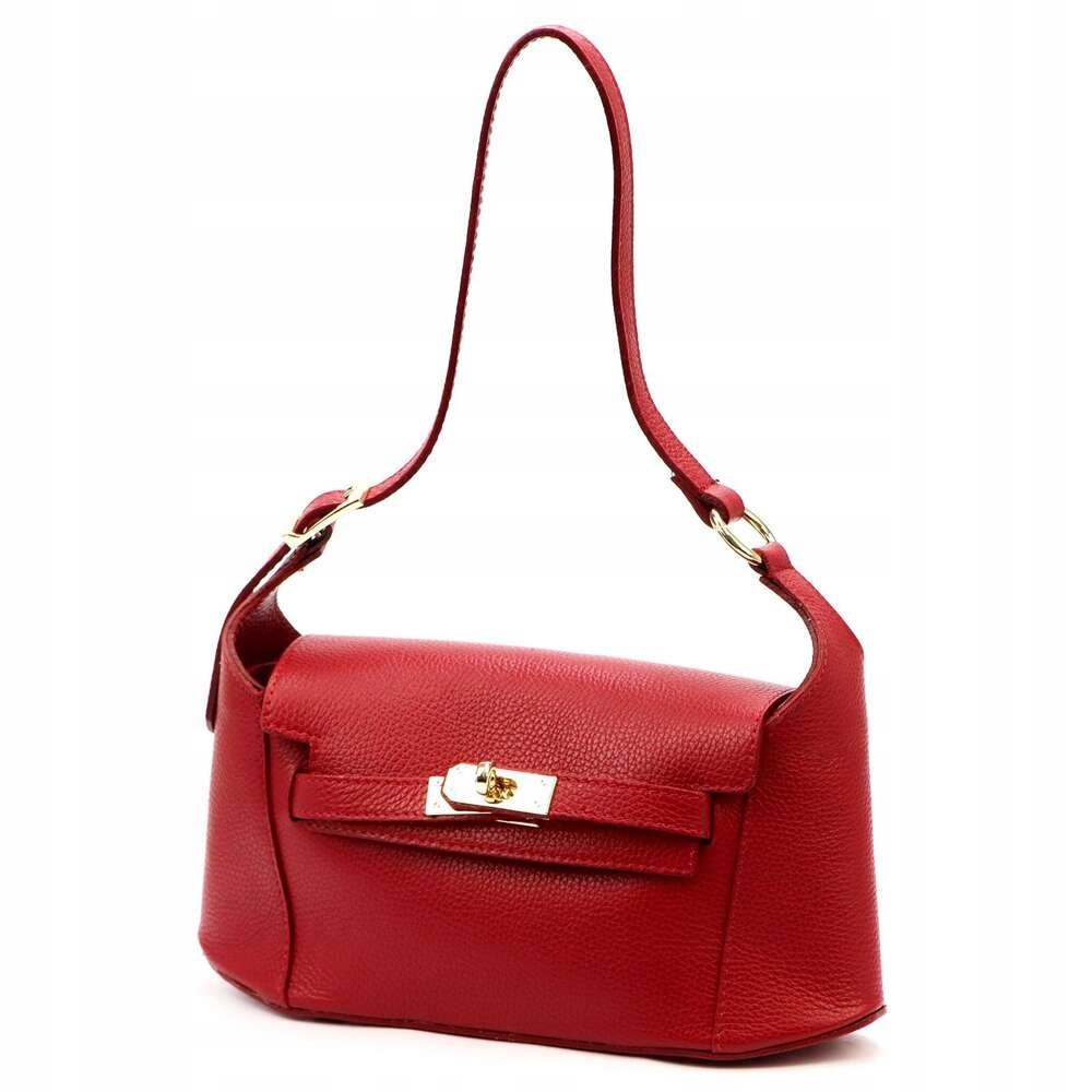 Dámská kožená kabelka přes rameno červená Luka 24 044 Dollaro