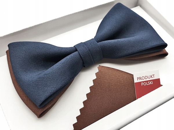 MUCHA / MUSZKA MĘSKA BRĄZOWA GRANATOWA + POSZETKA