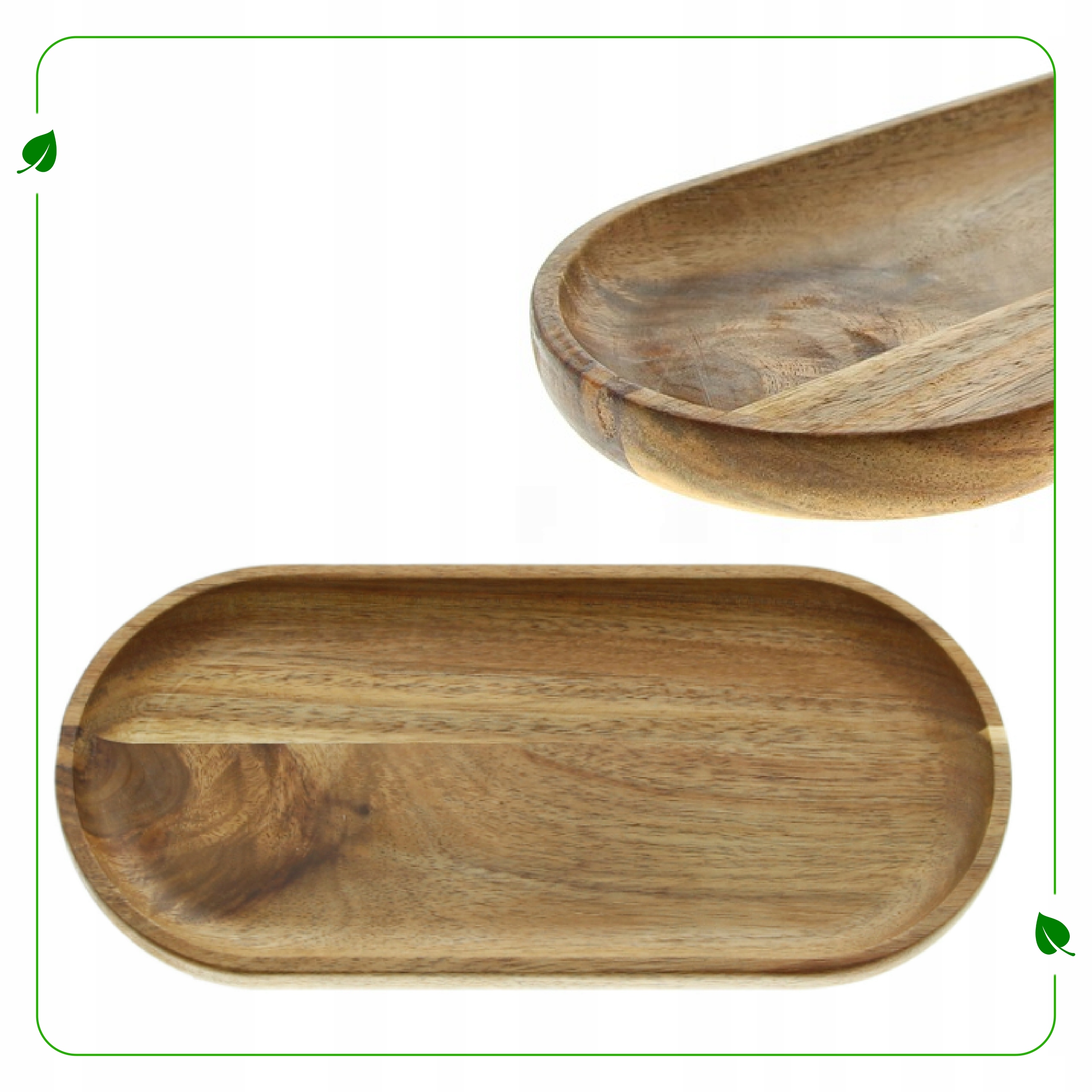 PATERA TALERZ DREWNIANY Z AKACJI DO SERWOWANIA Materiał drewno