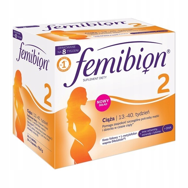 Femibion 2 Ciąża 56 tabletek (+ 56 kapsułek)