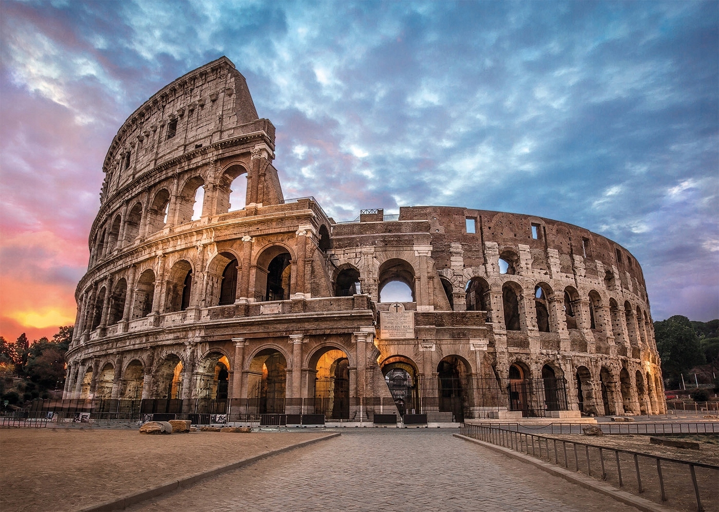 PUZZLE 3000 el COLOSEUM SUNRISE WSCHÓD SŁOŃCA CLEMENTONI