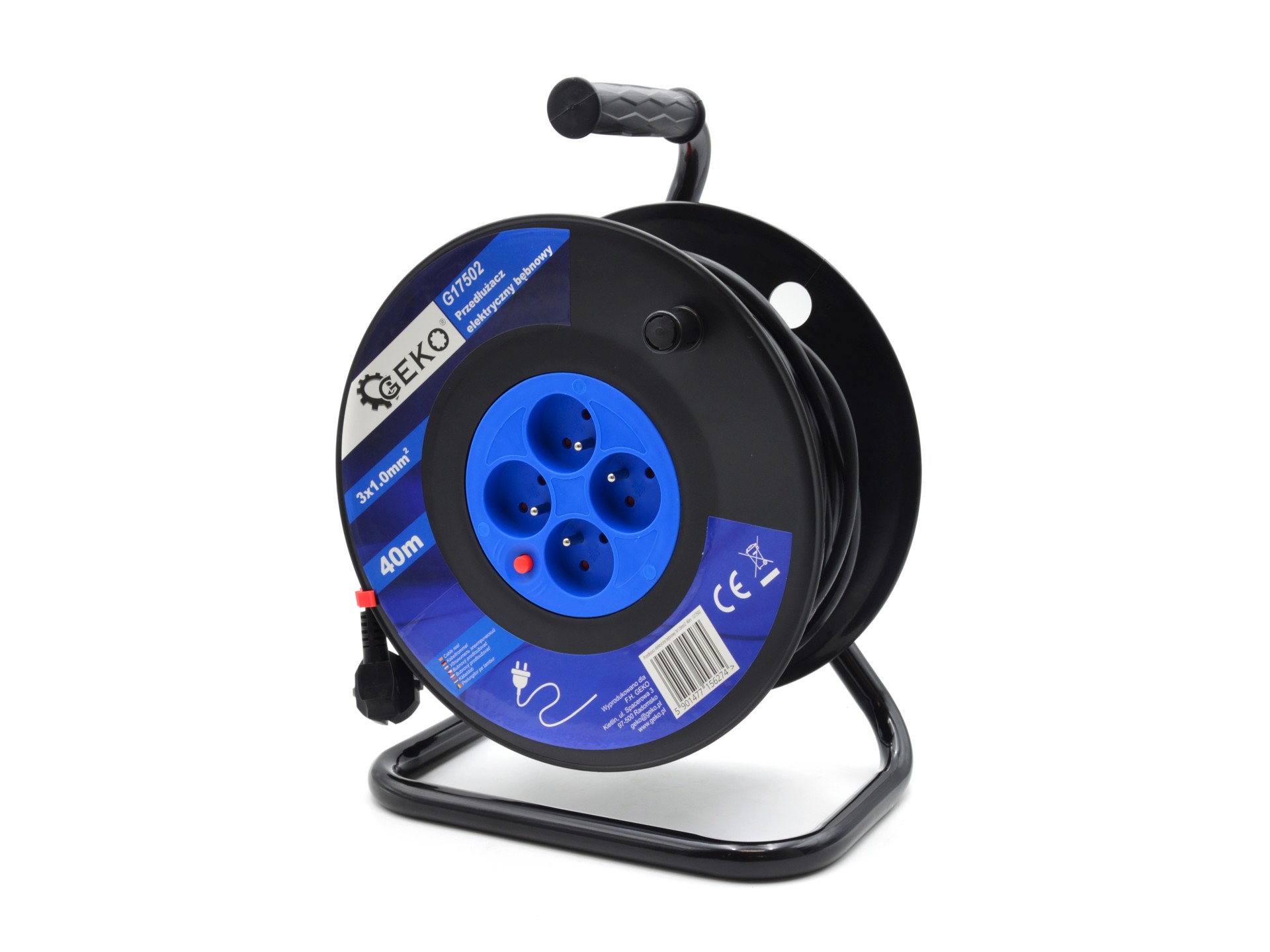 Prodlužovací Kabel elektrický bubnový 3x1.0 mm2 40 m