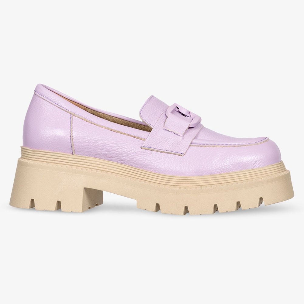 MOKASYNY DAMSKIE SKÓRZANE Z ŁAŃCUCHEM PLATFORMA 37 Rozmiar 37